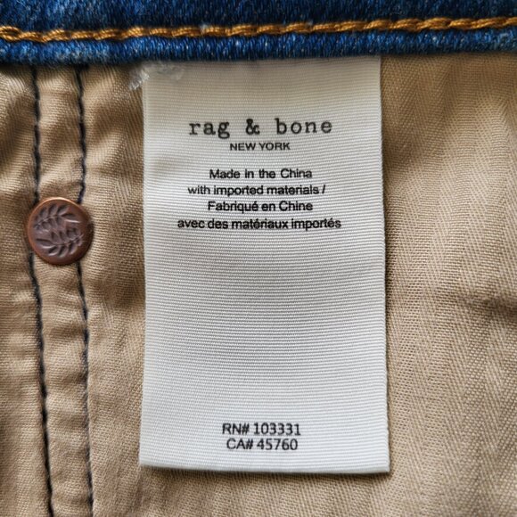 rag & bone Fit 2 Slim Fit Jeans Schaefer Wash Men's Size 30X32 - Picture 8 of 9